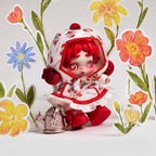 Skullpanda - Amid Flowers Plush Doll Pendant