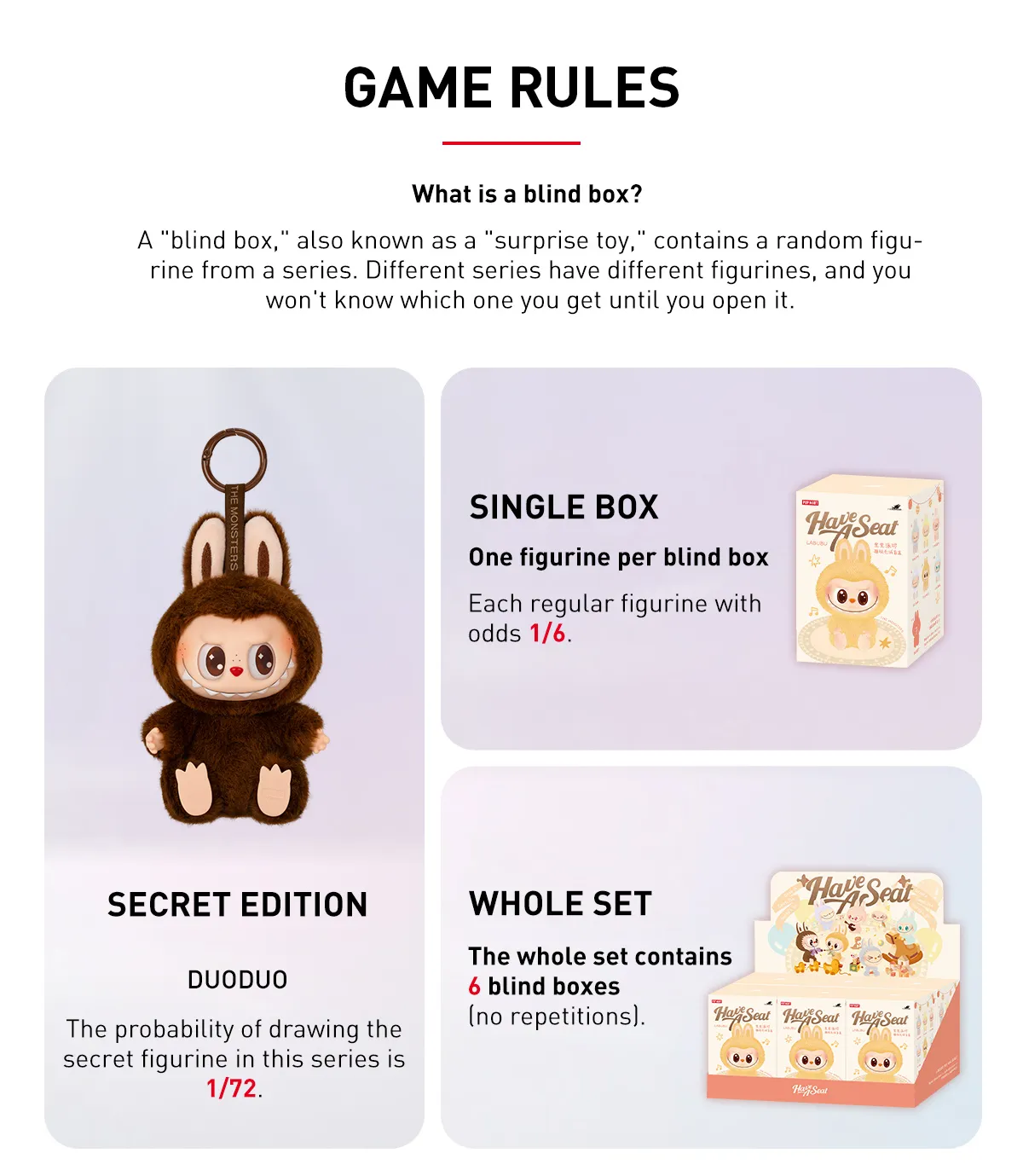 Labubu V2 Have a Seat Secret - Duoduo